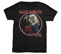 Iron Maiden - Rock Off Iron Maiden T Shirt Number of The Beast Band Logo Nouveau Officiel Noir Size L
