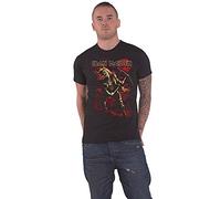Iron Maiden T-shirt Benjamin Breeg – graphique rouge, logo officiel – Homme noir Taille S