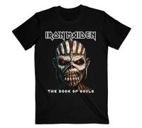 Iron Maiden - Rock Off officially licensed products Iron Maiden T Shirt The Book of Souls Band Logo Officiel Noir Size L
