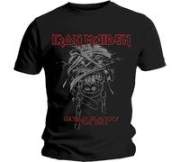 Iron Maiden - Rock Off officially licensed products Iron Maiden T Shirt World Slavery 1984 Tour Band Logo Nouveau Officiel Homme Size XL