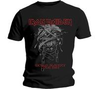 Iron Maiden - Rock Off officially licensed products Iron Maiden T Shirt World Slavery 1984 Tour Band Logo Nouveau Officiel Homme Size M
