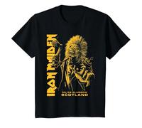 Iron Maiden Run for Your Lives Tour Glasgow T-Shirt, Enfant, Noir, 2 Ans