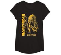 Iron Maiden Run for Your Lives Tour Glasgow T-Shirt, Fille, Noir, M