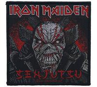 Iron Maiden Patch Back Cover Senjutsu Unisexe Noir/rouge 100% Polyester