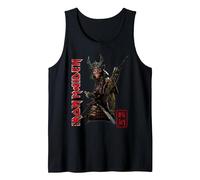 Iron Maiden Senjutsu Samurai Logo Débardeur, Homme, Noir, M