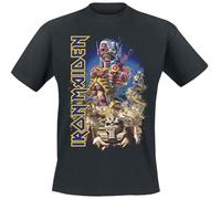 Iron Maiden Somewhere Homme T-Shirt Manches Courtes Noir 100% Coton Regular/Coupe Standard