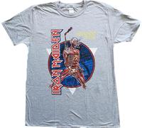 Iron Maiden - "Somewhere In Time" T-shirt homme/femme unie RO2043 (S) (Gris)