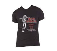 Iron Maiden T-shirt Beast Over Hammersmith World Tour 82 Officiel Unisexe Noir