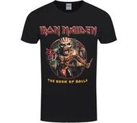 Iron Maiden T-Shirt Book Of Souls Eddie Circle Homme Noir - Taille S