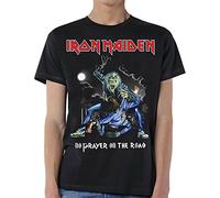 Iron Maiden - T-Shirt # L Black Unisex # No Prayer on The Road [Import]