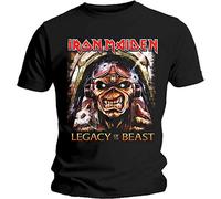 Iron Maiden - T-Shirt # L Unisex Black # Legacy ACES [Import]