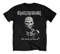 Iron Maiden - T-Shirt # L Unisex Black # The Book of Souls White Contrast [Import]