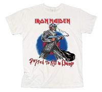 Iron Maiden - T-Shirt # L Unisex White # Chicago Mutants [Import]