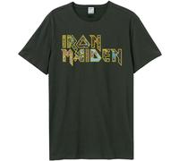Iron Maiden - T-Shirt Logo pour homme/femme unie GD1547 (XL) (charbon de bois)