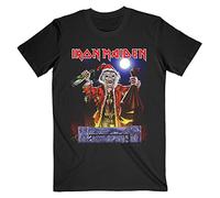 Iron Maiden T Shirt No Prayer for Christmas Band Logo Nouveau Officiel Homme Size XXL