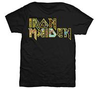 Iron Maiden – T-shirt – Eddie logo – Unisexe Noir – Taille S