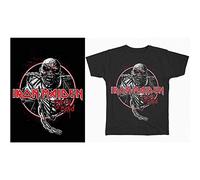 Iron Maiden – T-shirt – Piece of Mind Circle – Unisexe Noir – Taille S – Import