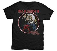 Iron Maiden T-shirt – logo dessiné à la main – Femme S Blanc – Importé