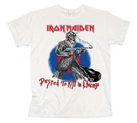 Iron Maiden – T-shirt Chicago Mutants – Unisexe Blanc XL – Importé