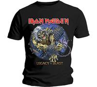 Iron Maiden - T-Shirt # XXL Unisex Black # Eddie Chained Legacy [Import]