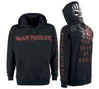 Iron Maiden The Book of Souls Eddie Homme Sweat-Shirt à Capuche Noir
