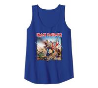 Iron Maiden The Trooper Débardeur, Femme, Bleu Royal, M
