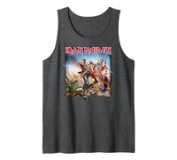 Iron Maiden The Trooper Débardeur, Homme, Chiné Foncé, XL