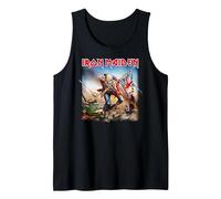 Iron Maiden The Trooper Débardeur, Homme, Noir, M