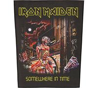 Iron Maiden - Iron Maiden Toppe Somewhere in Time [Import] - 1 Pièce - Rectangulaire - Patch brodé - Patch
