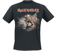 Iron Maiden Trooper Homme T-Shirt Manches Courtes Noir L 100% Coton Regular/Coupe Standard