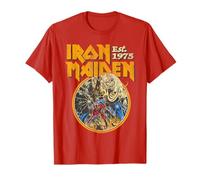 Iron Maiden Vintage Beast Circle Red T-Shirt