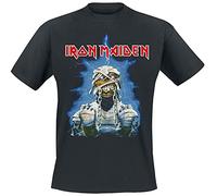 Iron Maiden World Slavery Tour 1984-1985 Homme T-Shirt Manches Courtes Noir S