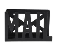 Iron Mail Holder for Desk | Oxidation - Protective Document Organizer with Non - Slip Base | Mail/Letter/Envelope Storage Rack for Home/School/Office | Holds Up to 60