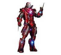 Hot Toys Figurine Movie Masterpiece 1/6 – Iron Man 3 Silver Centurion Mark XXXIII – version Suit-Up