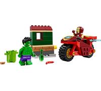 LEGO® Marvel 76287 Iron Man avec une Moto et Hulk, Set Avengers avec Minifigurines