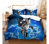 Iron Man Impression D Th¿¿Me Microfibre Doux Housse De Couette Ensemble De Literie Pi¿¿Ces Avec Taie D'oreiller Housse De Couette Single£¿Xcm£©