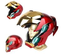 Iron-Man MK 50 Casque Portable 1:1 - Voix, Tactile et RC avec Yeux LED, Effets sonores réalistes, Dos et Oreilles Mobiles, Parfait pour Le Cosplay et Les Figurines de Collection pour Adultes et