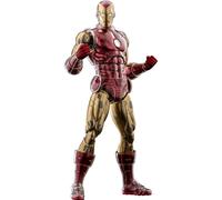 Iron Man Origins Figurine d'action rouge et or peinte sous pression à l'échelle