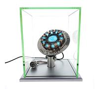 Iron Man Réacteur à arc Ratio 1:1 Capteur de vibrations Lumière LED Connexion USB avec vitrine Pour Collections Jouets Cadeau