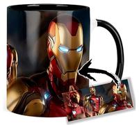 Iron Man Tasse Ceramique Intérieure et Poignée Noire Mug
