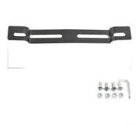 Iron Motorcycle Plate Bracket Rust-Resistant Black Finish