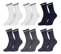 Iron Mountain 12 paires Taille Unique Chaussettes de Sport Classiques Confortables, Hommes 4 Couleurs Mélangées (6-11 / EU 39-45)