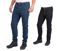 Iron Mountain IMPNT233 Ropa de Trabajo Para Hombre Vaquero elástico, Denim, 30W/33L
