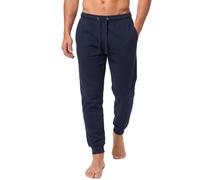 Iron Mountain Jogging Homme - Pantalon Sweat Fleece avec Cordon et Poches, Joggers avec Chevilles Côtelées pour Sport, Fitness et Détente (Marine, S)