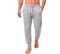 Iron Mountain Jogging Homme - Pantalon Sweat Fleece avec Cordon et Poches, Joggers avec Chevilles Côtelées pour Sport, Fitness et Détente (Gris Clair chiné, S)
