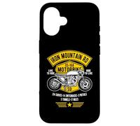 Iron Mountain Road US-16A Motif Moto Dakota du Sud Coque pour iPhone 16