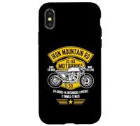 Iron Mountain Road US-16A Motif Moto Dakota du Sud Coque pour iPhone X/XS