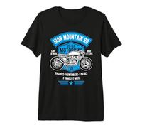Iron Mountain Road US-16A Motif Moto Dakota du Sud T-Shirt Haut de Gamme