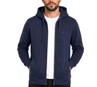 Iron Mountain Sweat à Capuche Homme Zippé Fleece - Hoodie Coton avec Fermeture Éclair et Poche Kangourou, Sweatshirt Workwear Sport et Usage Quotidien (Bleu Marine, M)