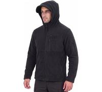 Iron Mountain Veste en polaire technique pour homme avec capuche, anti-boulochage, thermique, lourde, coupe-vent, fermeture zippée intégrale, Noir, M
